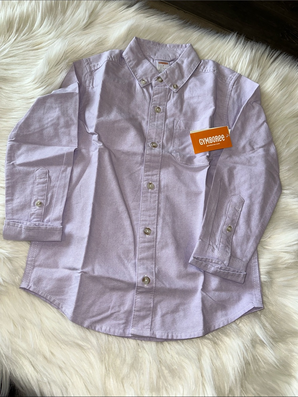 Gymboree Light Purple Button-Down Shirt for Kids